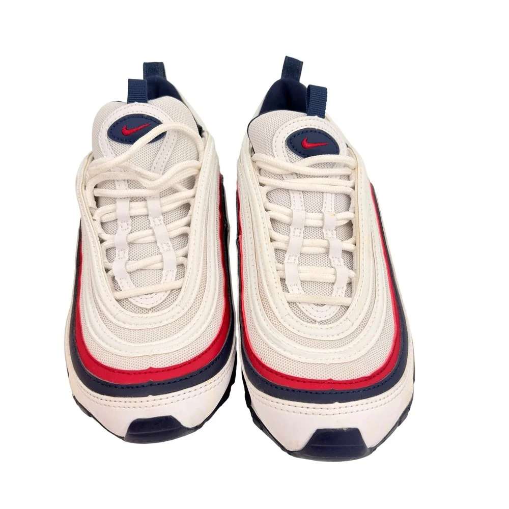 Nike Air Max 97 White Red Crush GS Youth Running Shoes Sneakers Size 6Y‎